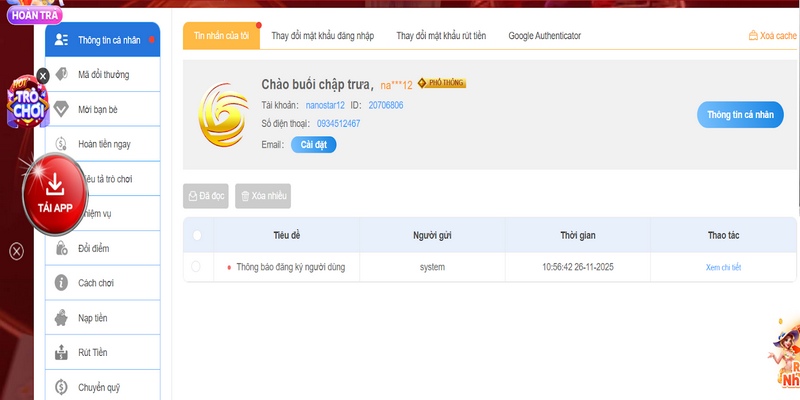 SODO66 khuyến nghị bạn luôn ghi nhớ mọi dữ liệu hồ sơ ID